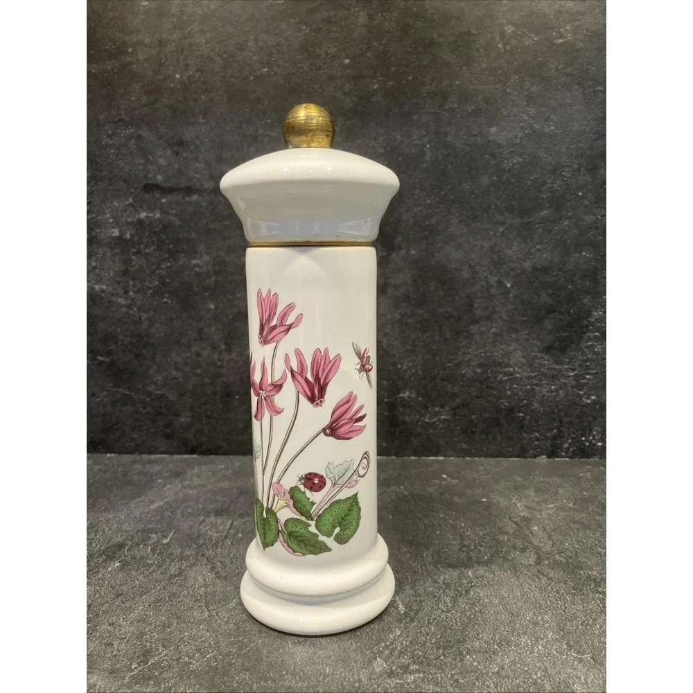 Portmeirion Botanic Garden Pepper Mill Grinder Cyclamen Vintage 1972